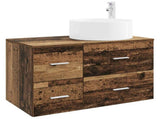 Bathroom Furniture Set 2 pcs Old Wood Engineered Wood 3404014