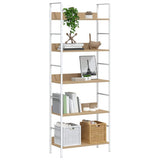 5-Layer Book Shelf Oak 60x27.6x158.5 cm Engineered Wood 288229