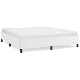 Bed Frame without Mattress White 193x203 cm King Faux Leather 347284