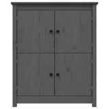 Sideboard Grey 83x41.5x100 cm Solid Wood Pine 821509