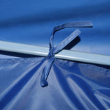 Folding Pop-up Party Tent with 8 Sidewalls 870x291x315 cm Blue 44979