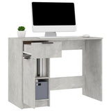 Desk Concrete Grey 100x50x75 cm Engineered Wood 811497