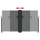 Retractable Side Awning Anthracite 140x600 cm 4004613