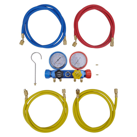 4-way Manifold Gauge Set for Air Conditioning 141654