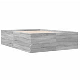 Bed Frame without Mattress Grey Sonoma 135x190 cm Double 3280949