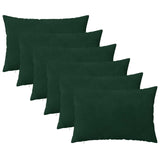 Cushion with Pillow HEERLEN 6 pcs Dark Green Velvet 924970