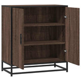 Sideboard Brown Oak 68x35x76 cm Engineered Wood and Metal 848968