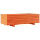 Garden Planter Wax Brown 90x40x26.5 cm Solid Wood Pine 847335