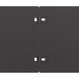 Lawn Edgings 10 pcs Black 15x103 cm Cold-rolled Steel 860142