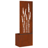 Garden Privacy Screen Rusty 50 x 32 x 150 cm Weathering steel 876468