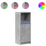 Sideboard with LED Concrete Grey 38x34x100 cm Engineered Wood 852169