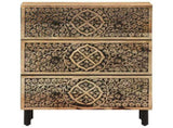 Side Cabinets 2 pcs 60x33x75 cm Solid Wood Mango 3206305