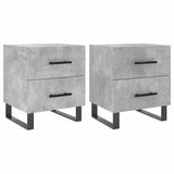 Bedside Cabinets 2 pcs Concrete Grey 40x35x47.5 cm Engineered Wood 827365