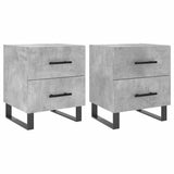 Bedside Cabinets 2 pcs Concrete Grey 40x35x47.5 cm Engineered Wood 827365