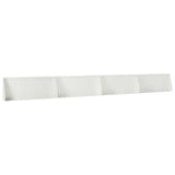 Retaining Wall 4 pcs 100 x 12 x 30 cm Steel White 3449031