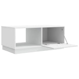 Coffee Table White 90 x 50 x 37 cm Engineered Wood 895415