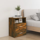 Bed Cabinets 2 pcs Smoked Oak 50x32x60 cm 815859