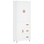 Highboard White 69.5x34x180 cm Engineered Wood 3195875