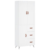 Highboard White 69.5x34x180 cm Engineered Wood 3195875
