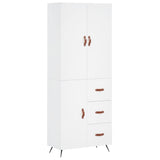 Highboard White 69.5x34x180 cm Engineered Wood 3195875
