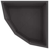 Corner Planter Black 45 x 45 x 35 cm Steel 883647