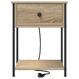 Bedside Cabinet with Drawer 2 pcs Sonoma Oak 42 x 41 x 56 cm 859433