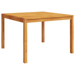 Garden Dining Table 110x110x75 cm Solid Wood Acacia 366369
