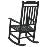 Rocking Chair Black 84 x 65 x 114 cm Resin 42012443