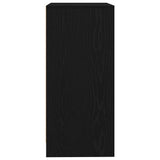 Sideboard Black Oak 57x34x76 cm Engineered Wood 861617