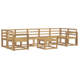 Outdoor Sofa Set 8 pcs White 59 x 59 x 37 cm Solid Acacia Wood 3387388