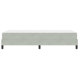 Box Spring Bed with Mattress Light Grey 90 x 220 cm Fabric 3398773