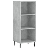 Highboard Concrete Grey 34,5x34x180 cm Engineered Wood 3199381