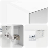 Bathroom Mirror Cabinet White 60 x 14.5 x 70 cm Engineered wood 889055
