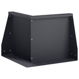 Retaining Wall 50 x 50 x 40 cm Steel Anthracite 8015175