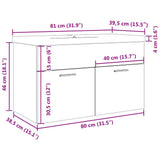ZNTS 2 Piece Bathroom Furniture Set Artisan Oak Engineered Wood 3328584