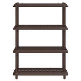Shelving Unit 4-Tier 100 x 40 x 136.5 cm PP Brown 8011749