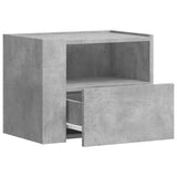 Wall-mounted Bedside Cabinets 2 pcs Concrete Grey 45x30x35 cm 848318