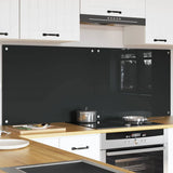 Kitchen Backsplash 2 pcs Dark Grey 80 x 60 cm Tempered Glass 3415463