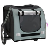 Pet Bike Trailer Black and Grey Oxford Fabric and Iron 93874