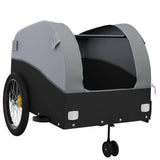 Bike Trailer Black and Grey 45 kg Iron 94154