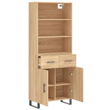 Highboard Sonoma Oak 69.5x34x180 cm Engineered Wood 3200540