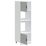 Oven Cabinets 2 pcs Porto Concrete Grey Engineered Wood 3315055