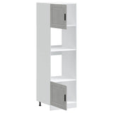 Oven Cabinets 2 pcs Porto Concrete Grey Engineered Wood 3315055
