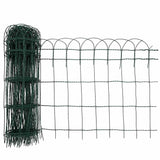 Garden Border Fence Powder-coated Iron 25x0.65 m 141074