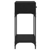 Console Table Black oak 75 x 34.5 x 75 cm Engineered wood 871298