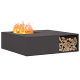 Fire Pit Black 100 x 100 x 30 cm Steel 859000
