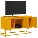 TV Cabinet Mustard Yellow 100.5x39x60.5 cm Steel 846479