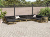 8 Piece Garden Sofa Set Impregnated Wood Pine 3299577