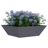 Garden Planter 5 pcs Anthracite 50 x 50 x 15 cm 873829