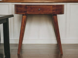 Solid Wood Mini Albion Chestnut Console, 1 Drawer, Dark Brown B2743P403027